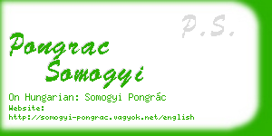 pongrac somogyi business card