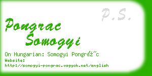 pongrac somogyi business card